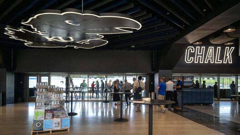 KU’s new football stadium has the only escalators in Lawrence — but not the first