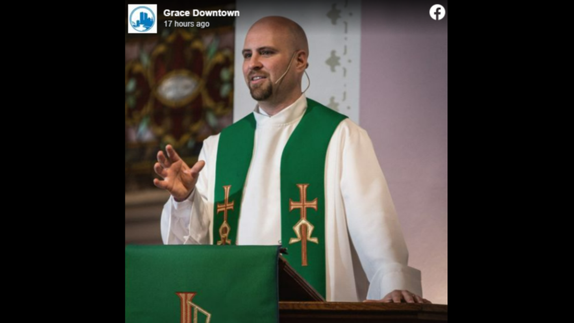 The Rev. Aaron Strong of Grace Lutheran Church in Milwaukee, Wisconsin, was driving to church when a car struck and killed him, the church said.