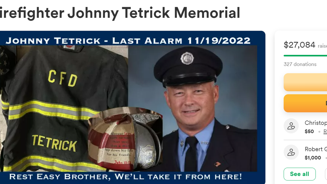 A firefighter in Cleveland, Ohio, was killed by a hit-and-run driver, officials said.