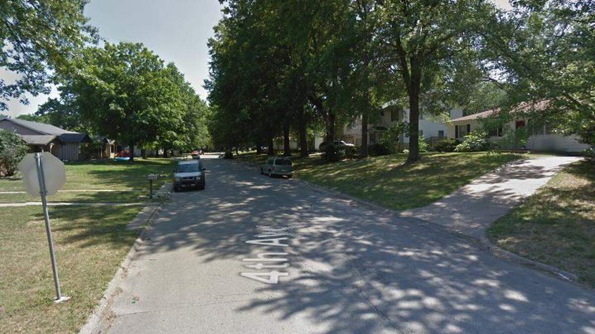 The 2500 block of Fourth Avenue in Leavenworth, Kansas, can be seen in this Google Street View image.
