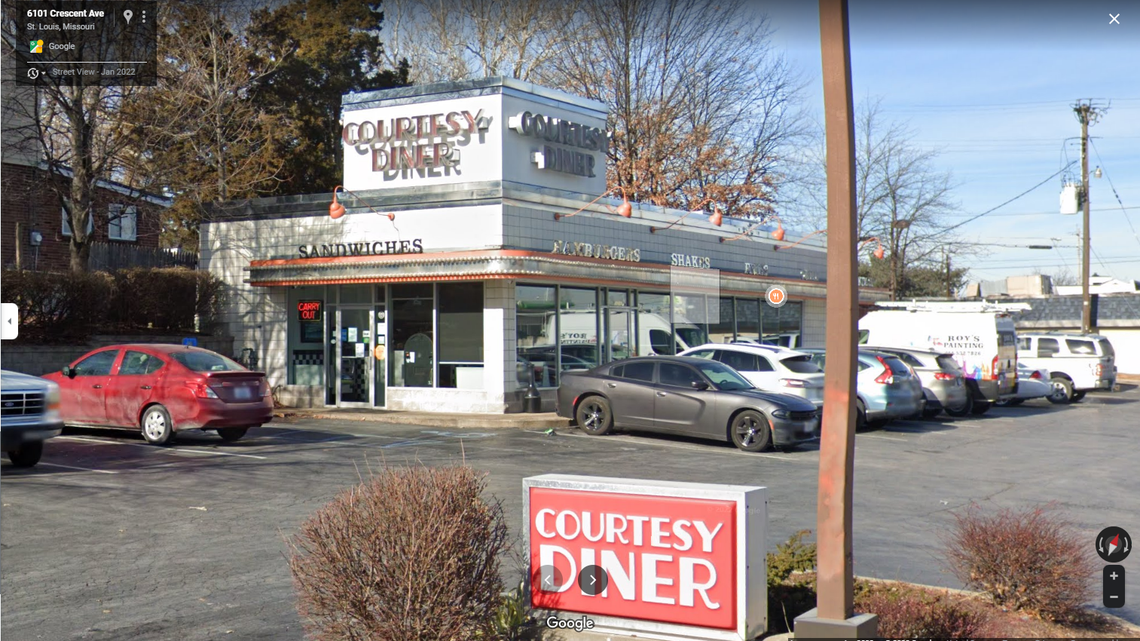 A 63-year-old woman was shot in the thigh at Courtesy Diner in St. Louis, Missouri, after a worker confronted a group of four who dined and dashed, police said.