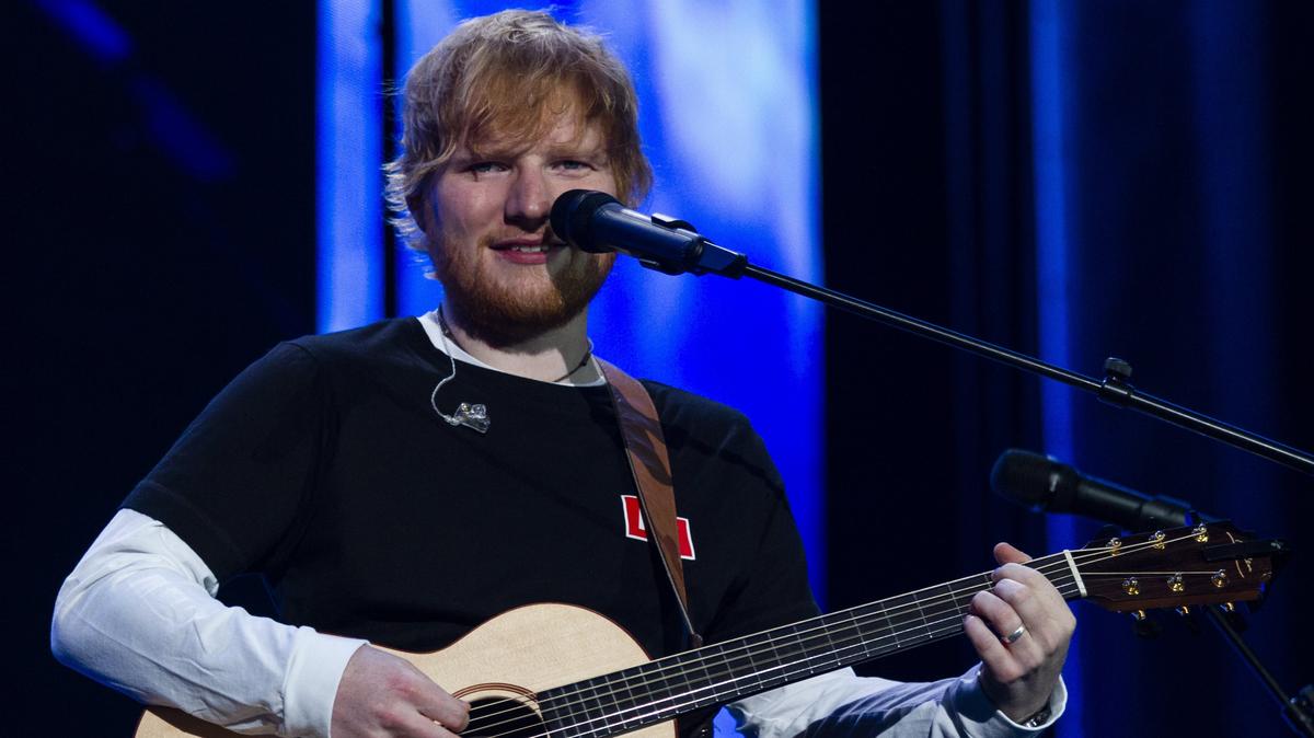 Ed Sheeran kicks off his Divide Tour stop at Arrowhead Stadium with “Castle on the Hill” in 2018.
