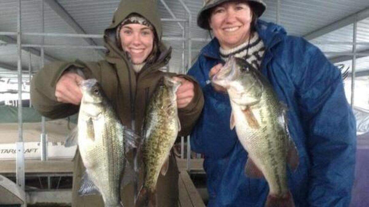 Guide Darrell Binkley had a successful trip recently with his clients on Norfork Lake. These anglers had a multi-species day, showing off their catch after returning to the dock.