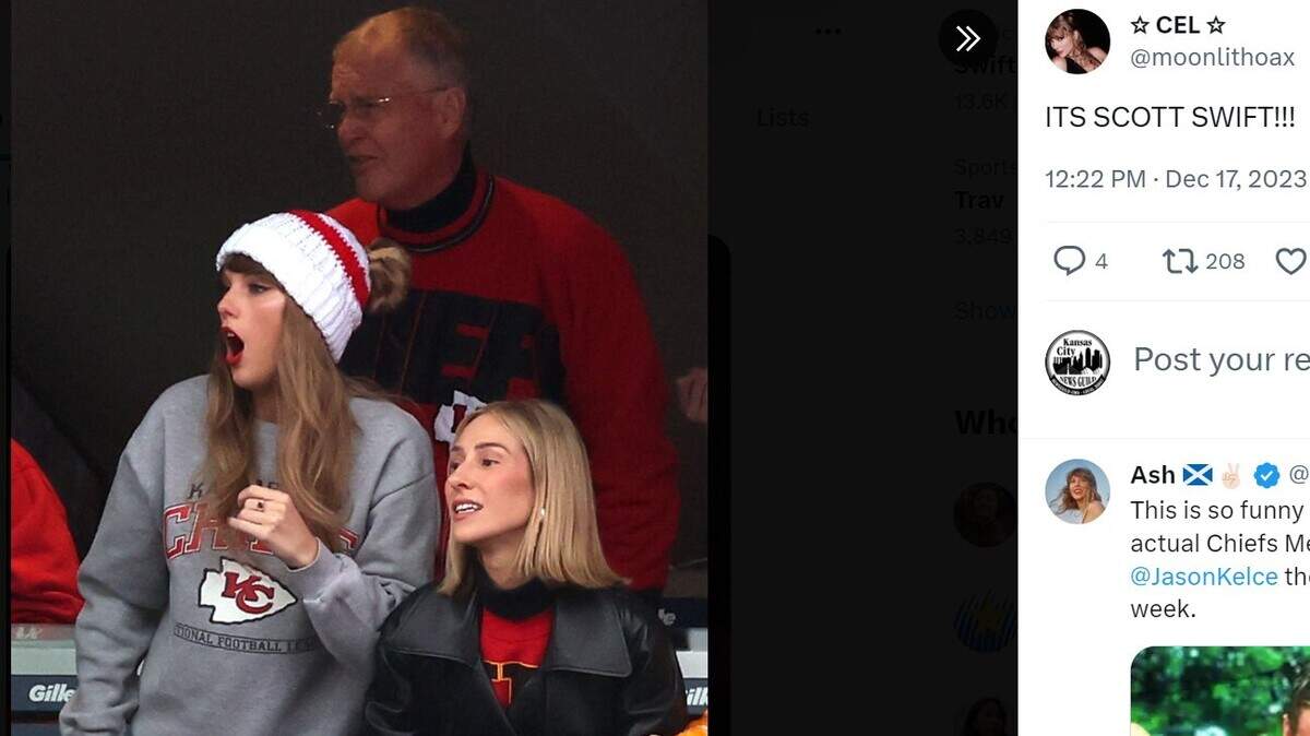 Scott Swift, Taylor Swift’s father, attended his first Chiefs game with his daughter on Sunday, making a lot of her fans very happy to see him.