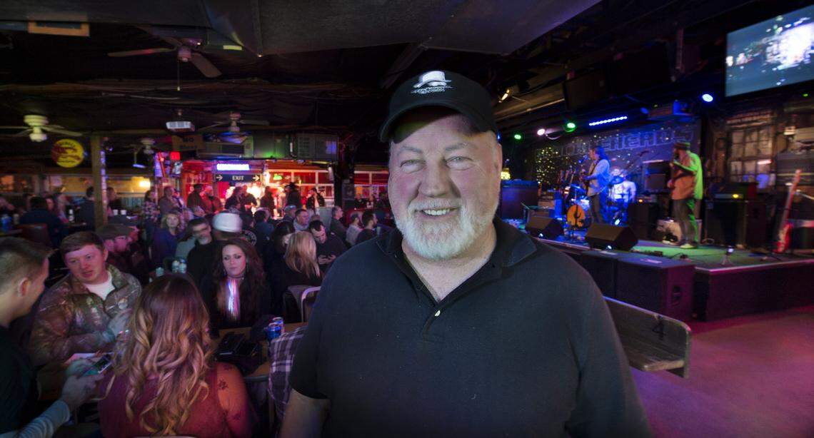 Knuckleheads owner Frank Hicks, pre-coronavirus era.