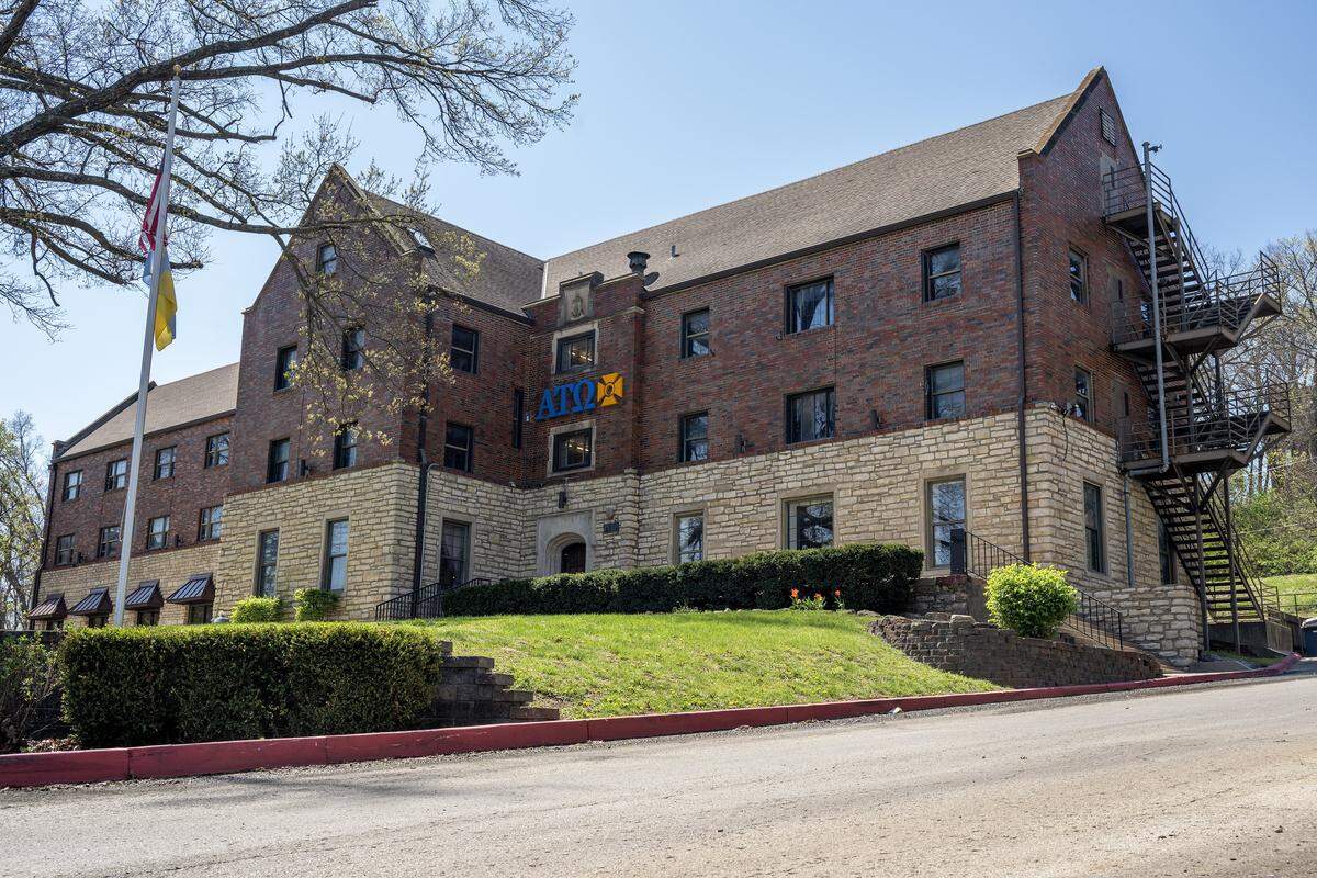Alpha Tau Omega Fraternity at 1537 Tennessee St., is pictured on Monday, April 6, 2026, in Lawrence.