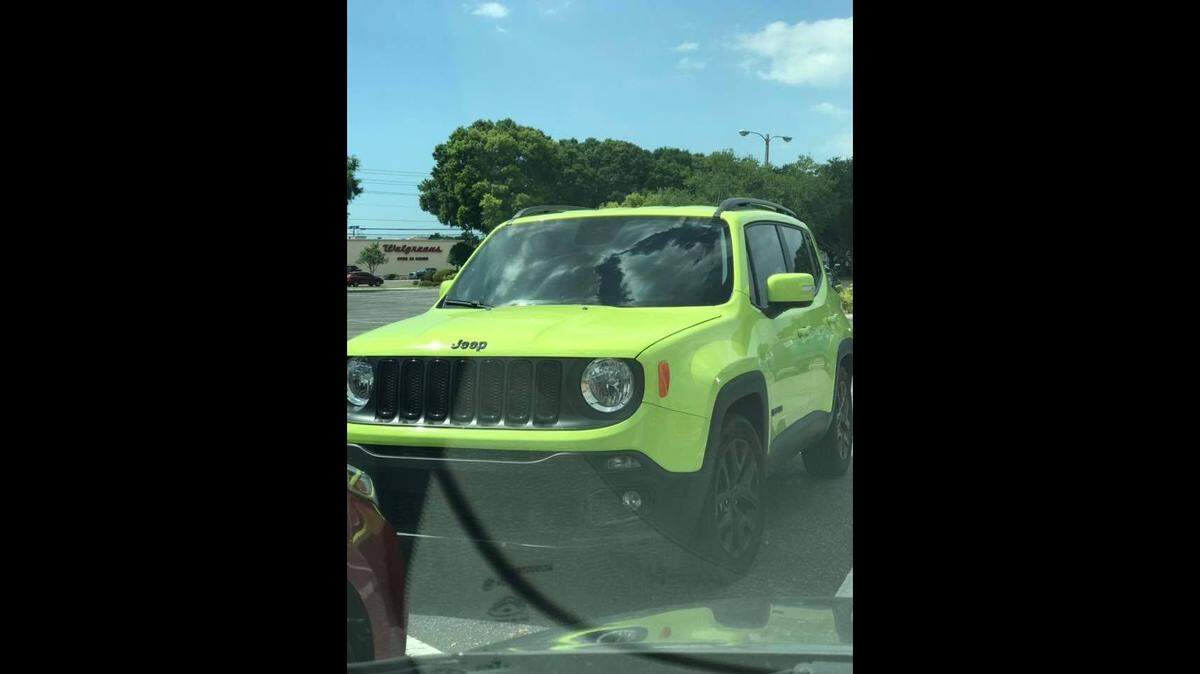 This 2017 lime green Jeep Renegade was among 10 cars stolen last week from a garage in Westport in Kansas City. All of the cars are rare and collectible vehicles. The Kansas City Police Department is investigating the matter.