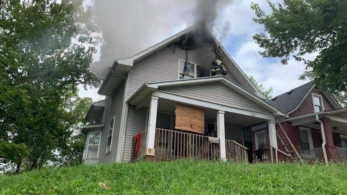 Crews responded to a fire on the 1600 block of Belmont Avenue.