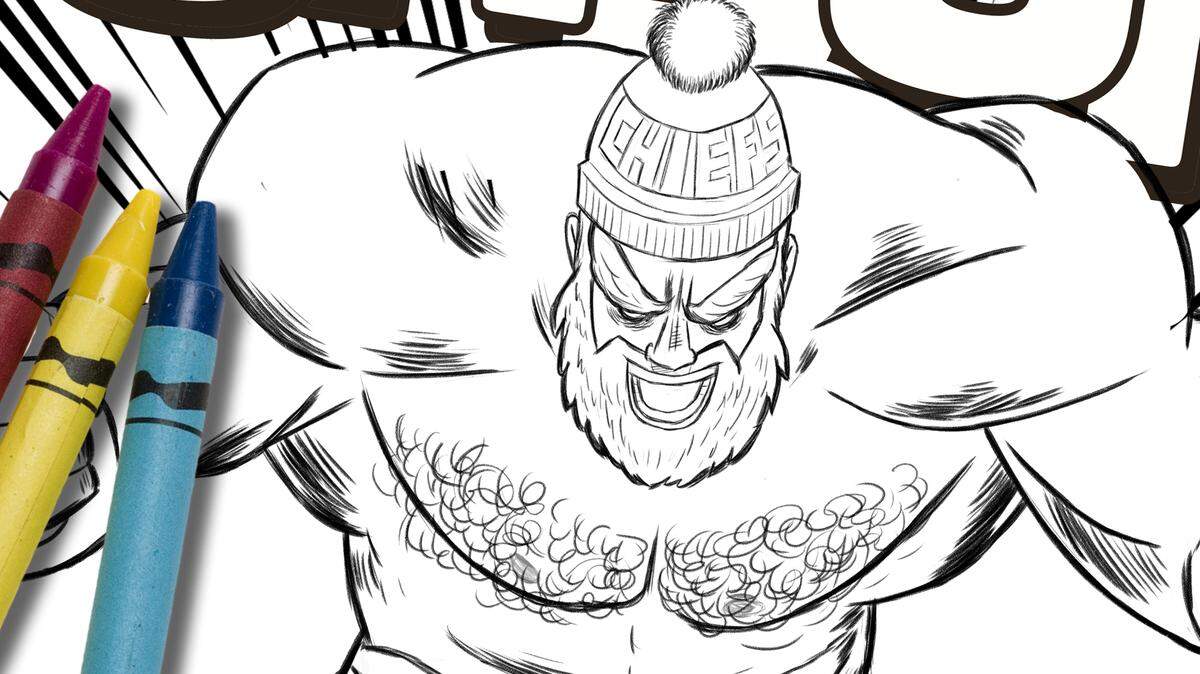 Image promoting coloring page