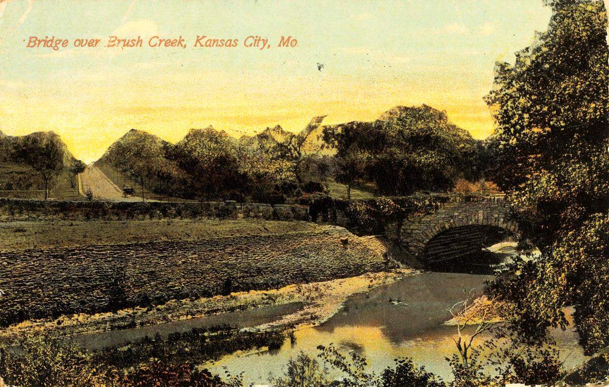 Brush Creek before heavy development. KANSAS CITY PUBLIC LIRBARY
