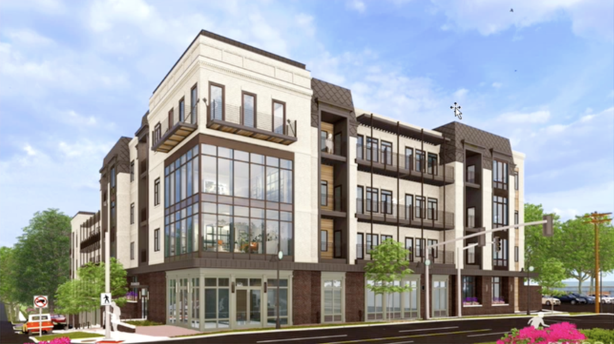 A rendering of proposed new apartments off 39th Street in the Roanoke and Volker areas.