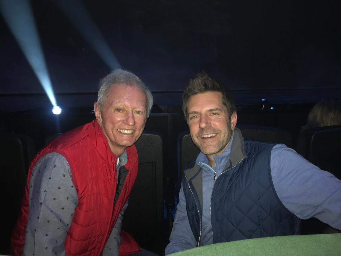 Dennis Wilson and his son, Luke