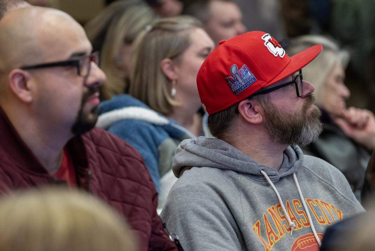 Residents packed the Olathe City Council meeting on Tuesday, Feb. 3, 2026, as officials discussed the new Chiefs training facility and the city's proposed pledge of local tax revenue to support the project.