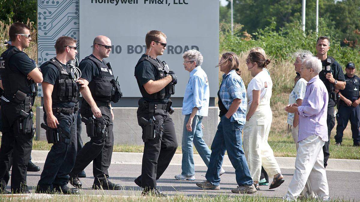 PeaceWorks KC has been leading peaceful protests at the Kansas City National Security Campus for years.