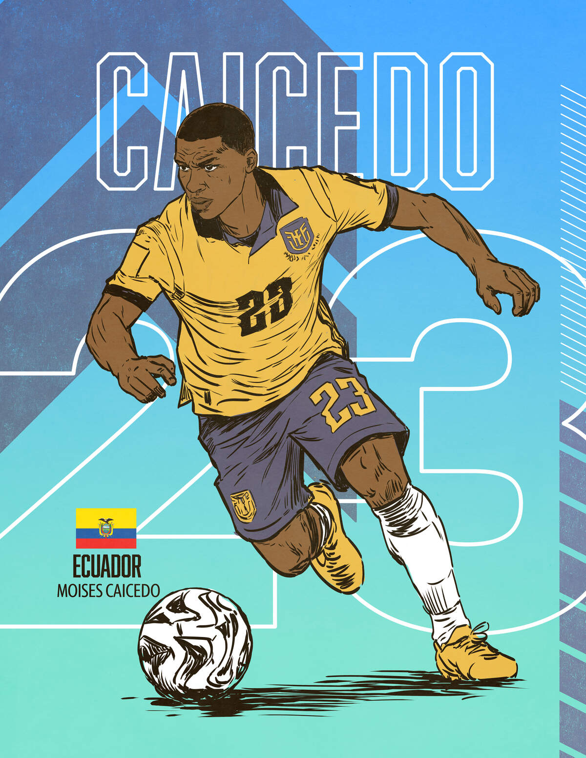 Ecuador midfielder Moisés Caicedo