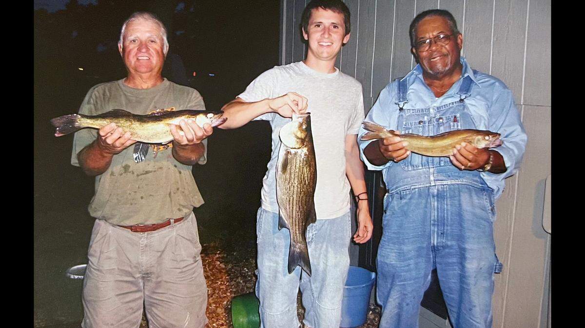Fishing was one of the hobbies that Jake Walker liked to do with his friends.