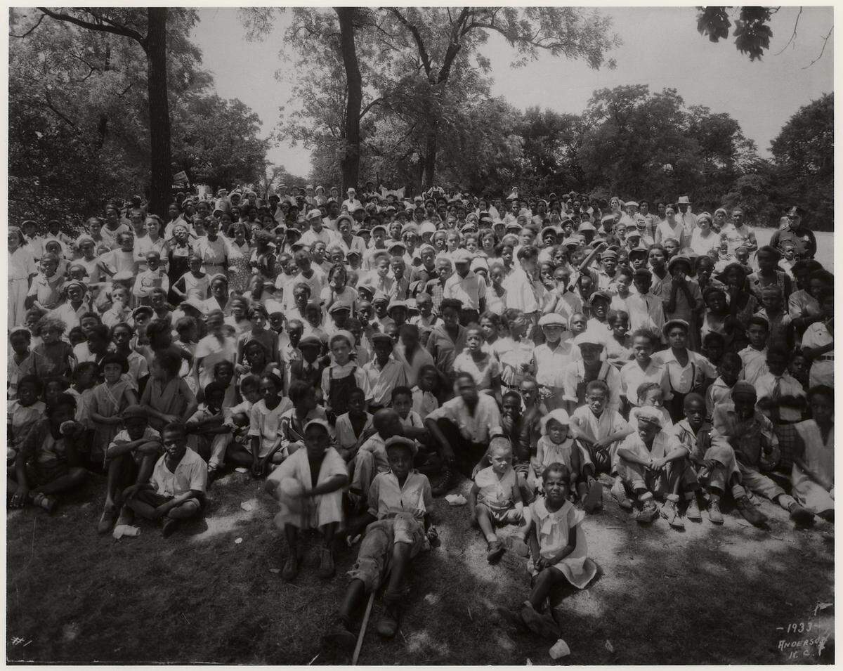 Black Kansas Citians at Swope Park’s Shelter No. 5, controversially known as “Watermelon Hill.”