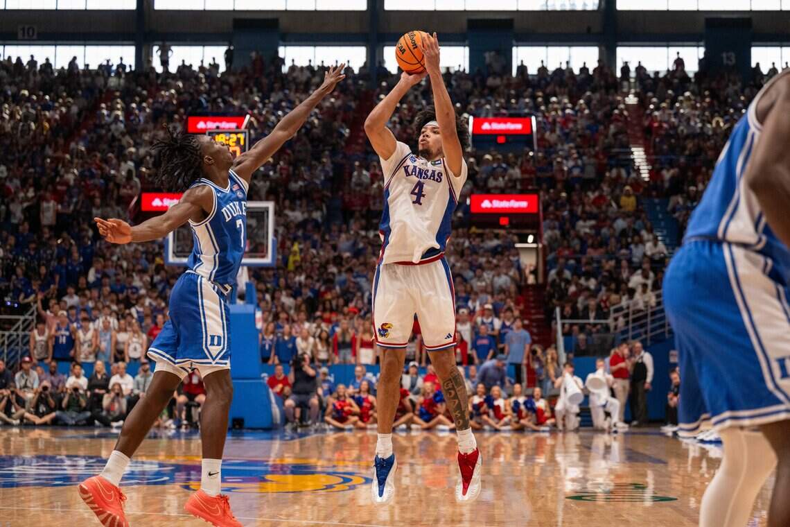 Duke coach Scheyer praises freshman Stokes, who excelled in KU’s 90-84 defeat