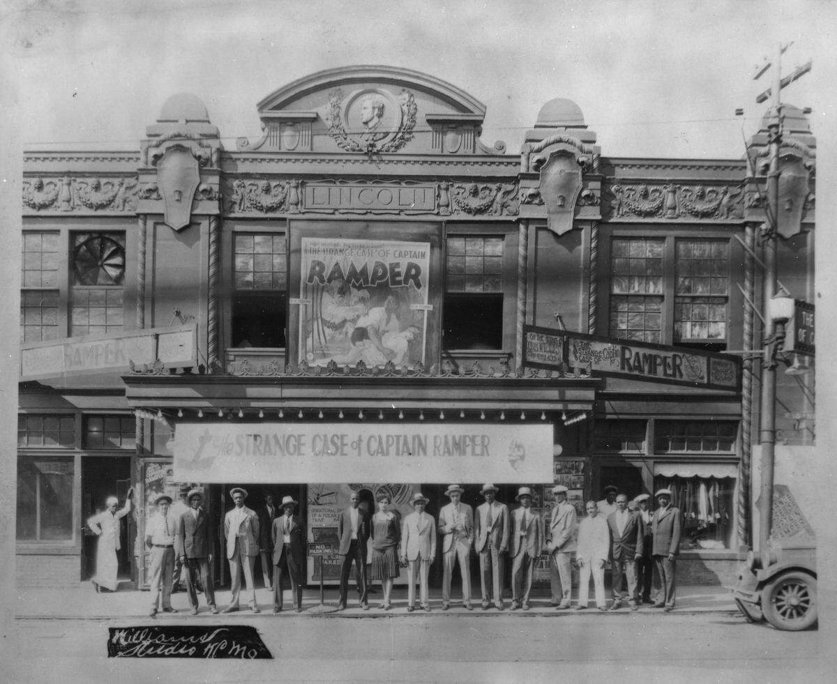 The Lincoln Theater at 18th and Lydia is photographed in 1927