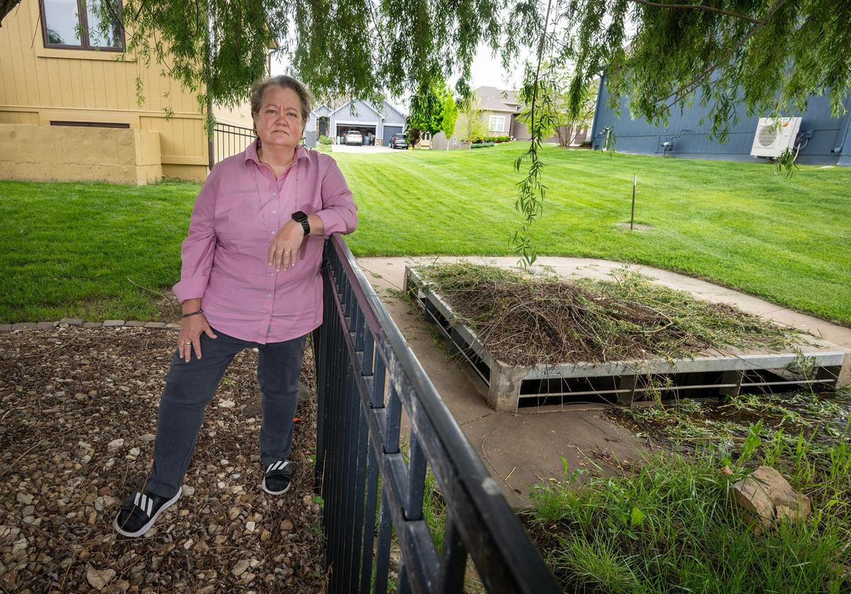 Kate Guimbellot’s dream home in the College Meadows neighborhood near College Boulevard and South Woodland Road in Olathe has flooded three times in the past six years.