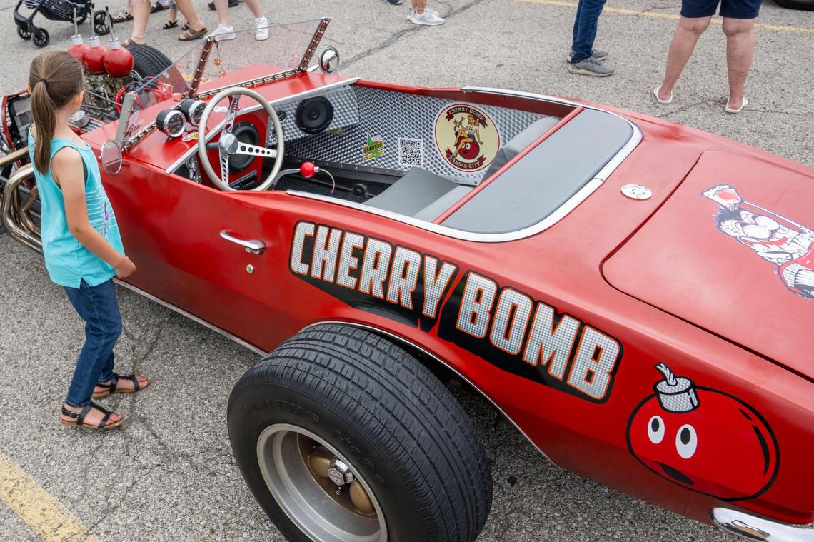 A car nicknamed ‘Cherry Bomb’ is was a favorite at the Kansas City stop of the Hot Wheels Legends Tour.