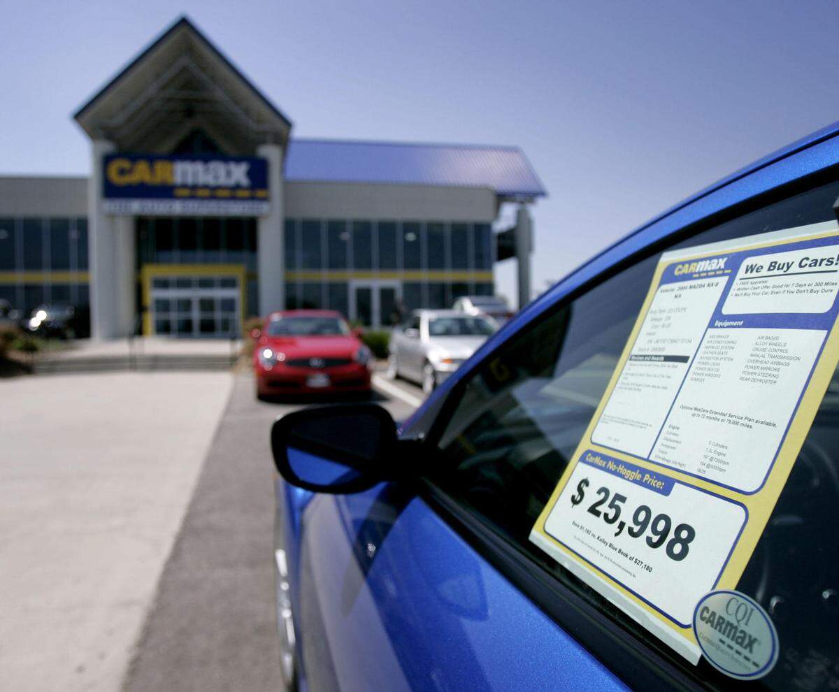Carmax already operates two used car dealerships in the Kansas City area, in Merriam (pictured) and in Independence.
