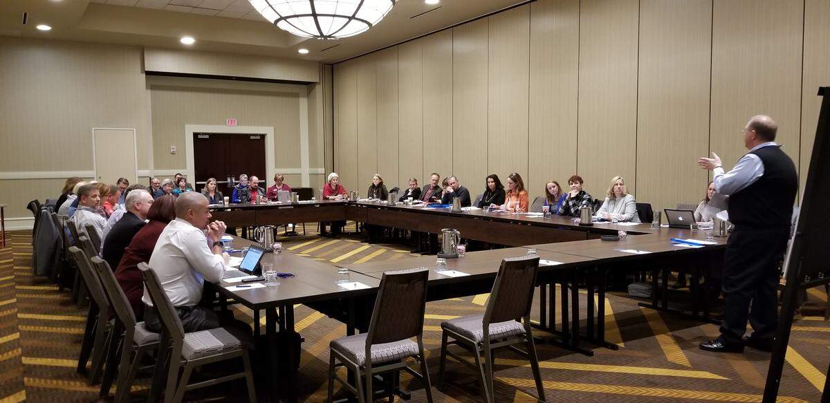 Representatives from each Johnson County school district — Blue Valley, DeSoto, Gardner Edgerton, Olathe, Shawnee Mission and Spring Hill, met to discuss developing a joint legislative platform after the Kansas State Association of School Boards convention early last month.