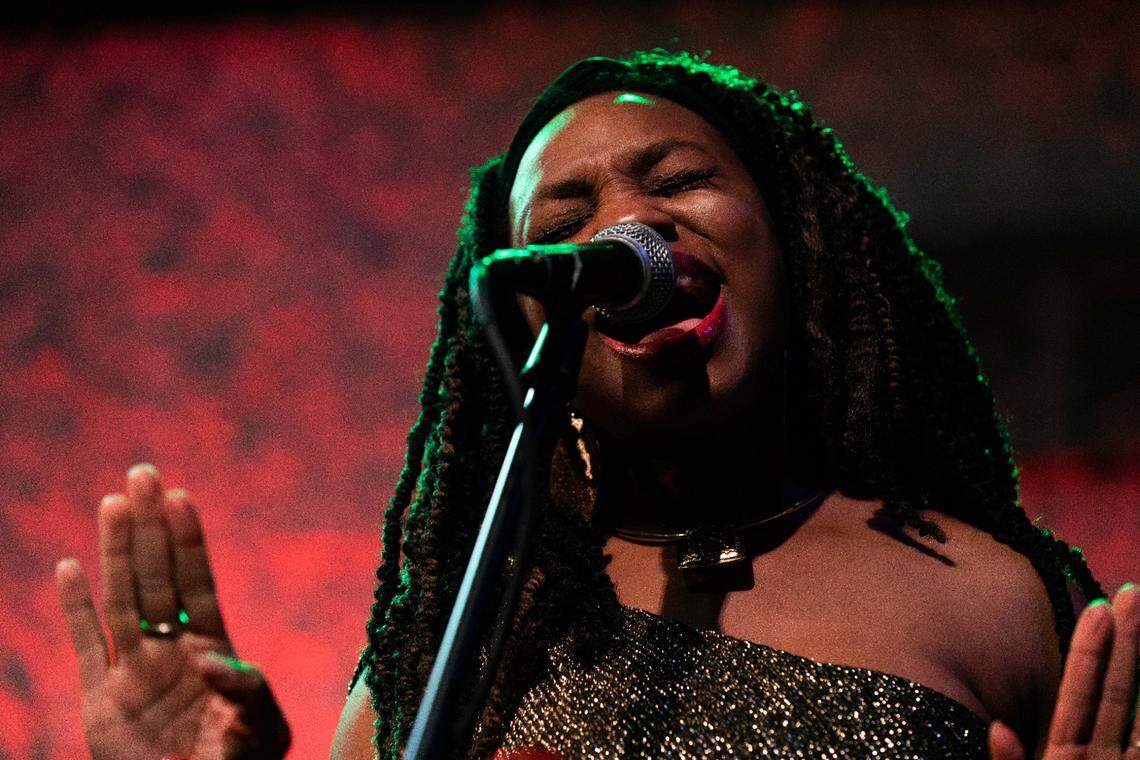 Camry Ivory, one of the lead singers in the David George Orchestra, will be on hand for “A Rock ‘n’ Roll Christmas Show.”