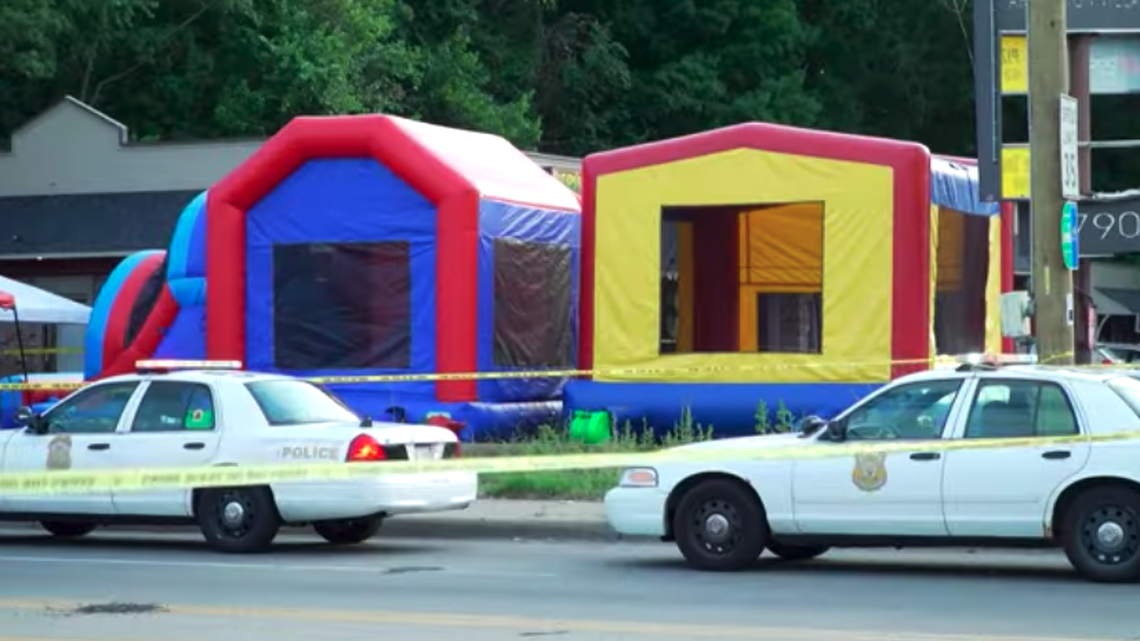 Two children inside a bounce house were shot in what Indianapolis police are calling an “unprovoked” attack.