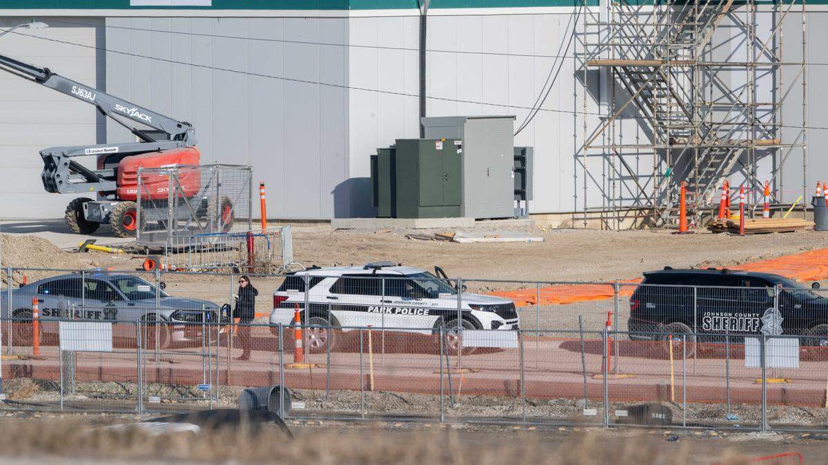 A heavy police presence was seen at the Panasonic plant in De Soto on Friday, December 12, 2025. No confirmed reason for the presence.