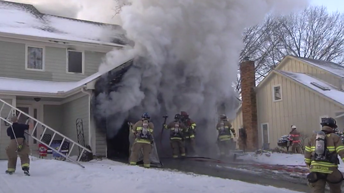 Crews from Overland Park, Lenexa and Olathe were called to a building fire at West 116th Terrace and Bluejacket Street just before 8 a.m. Wednesday. No injuries have been reported. The cause of the fire is still under investigation. 