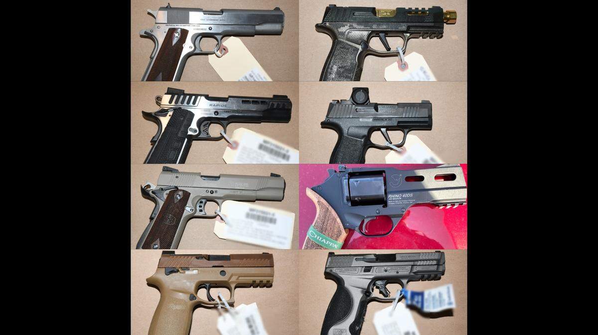 A UPS employee stole 27 handguns from his job at a shipping facility, Minnesota police said. Nineteen of the firearms are still missing.