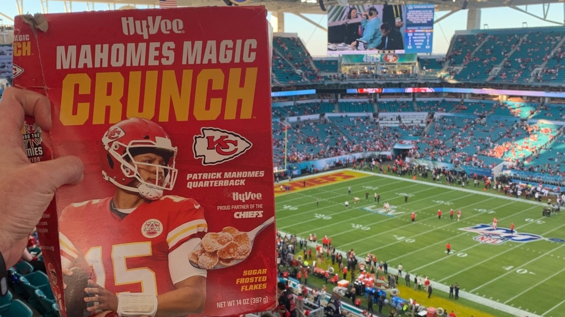 Lucky pants, paper helmets, special cereal: Chiefs fans share rituals ahead of Super Bowl