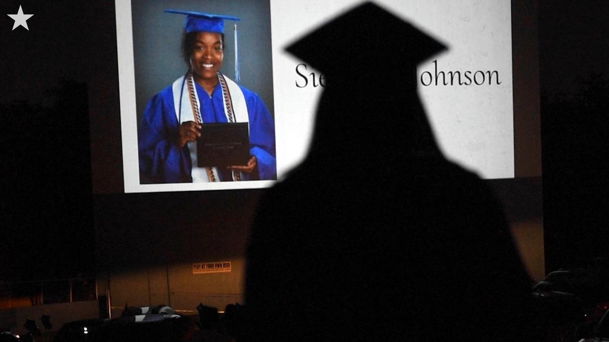 Graduations for all of the Kansas City, Kansas, public high schools were moved to the Boulevard Drive-In because of the COVID-19 outbreak. Thursday night, seniors from Sumner Academy were honored on the big screen.