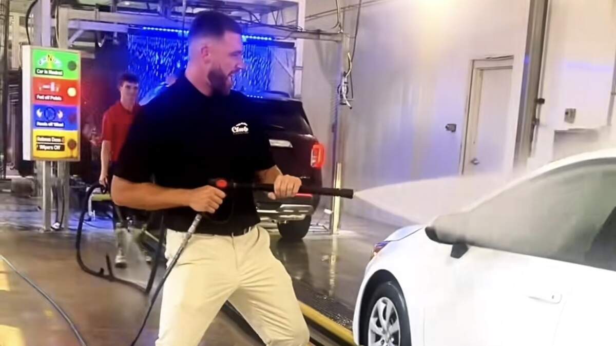 Travis Kelce, Kansas City Chiefs tight end and car wash magnate.