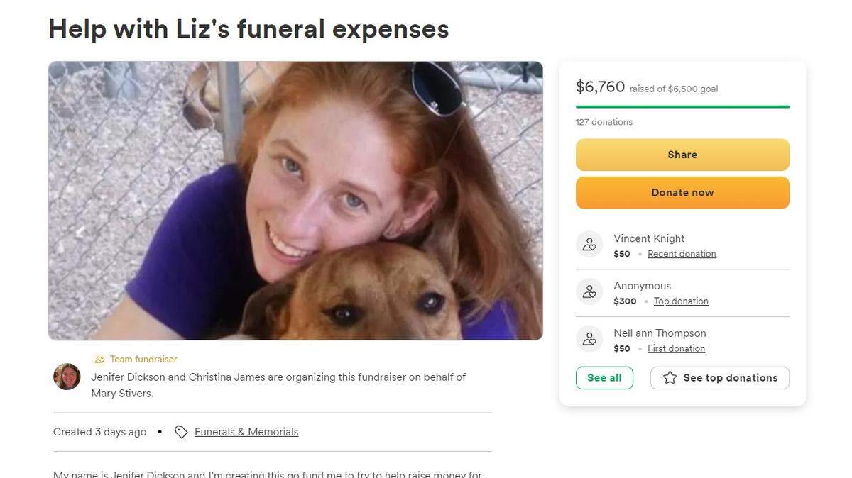 A GoFundMe was started for Elizabeth Stivers, who was killed March 14 in a Kansas City homicide.