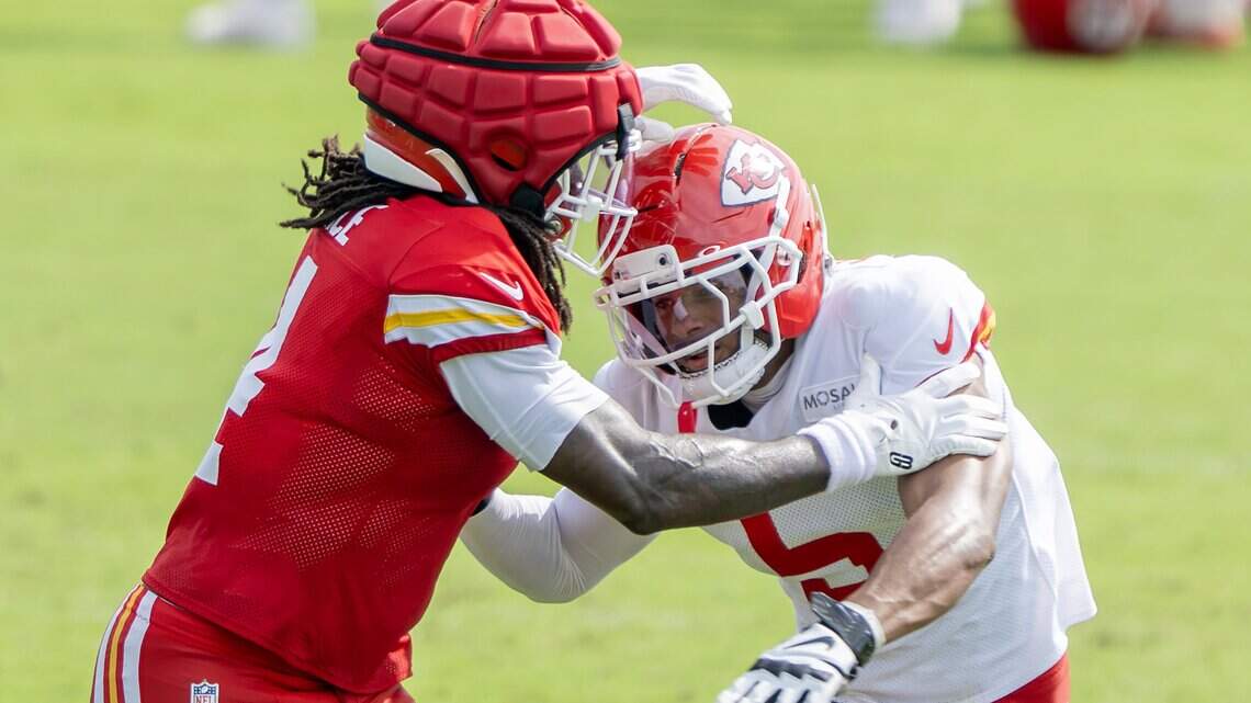 Chiefs rookie Mansoor Delane joins full-team practice for first time this summer