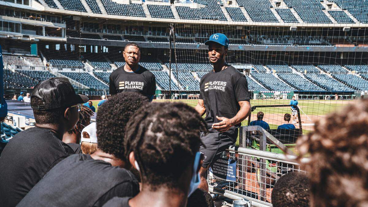 KANSAS CITY, MO - Sep 19: Photo from the game between the Seattle Mariners and Kansas City Royals at Kauffman Stadium on Sunday September 19, 2021, in Kansas City, Mo (Photo by Jason Hanna/Kansas City Royals)