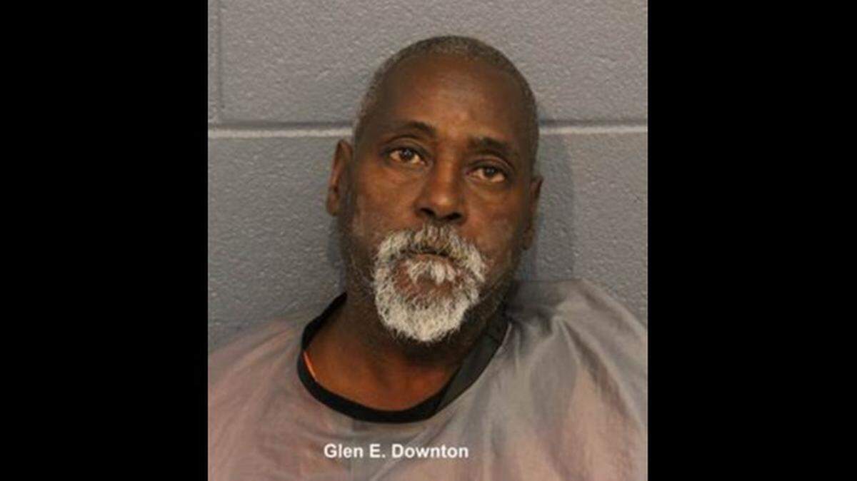 Glen E. Downton, 59, of Harrisonville, was charged in the robbery and assault.