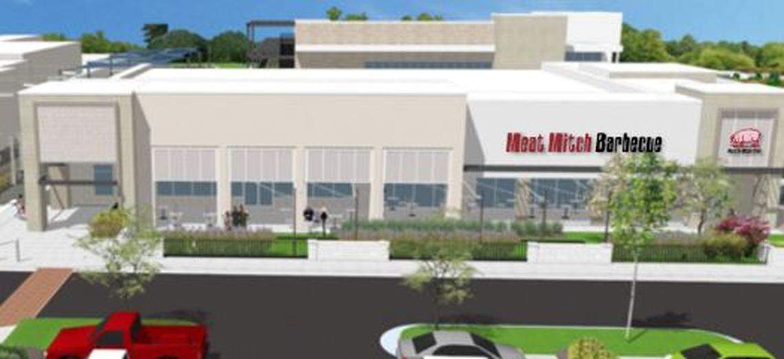 A rendering of Meat Mitch Barbecue, which hopes to open in late summer in Leawood.