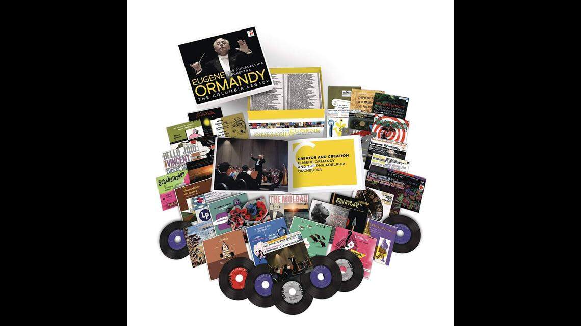 “Eugene Ormandy: The Columbia Legacy” has 120 CDs that reproduce the original albums that Ormandy recorded for Columbia.