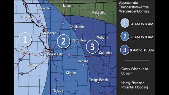 Strong thunderstorms expected early Wednesday in Kansas | Kansas City Star
