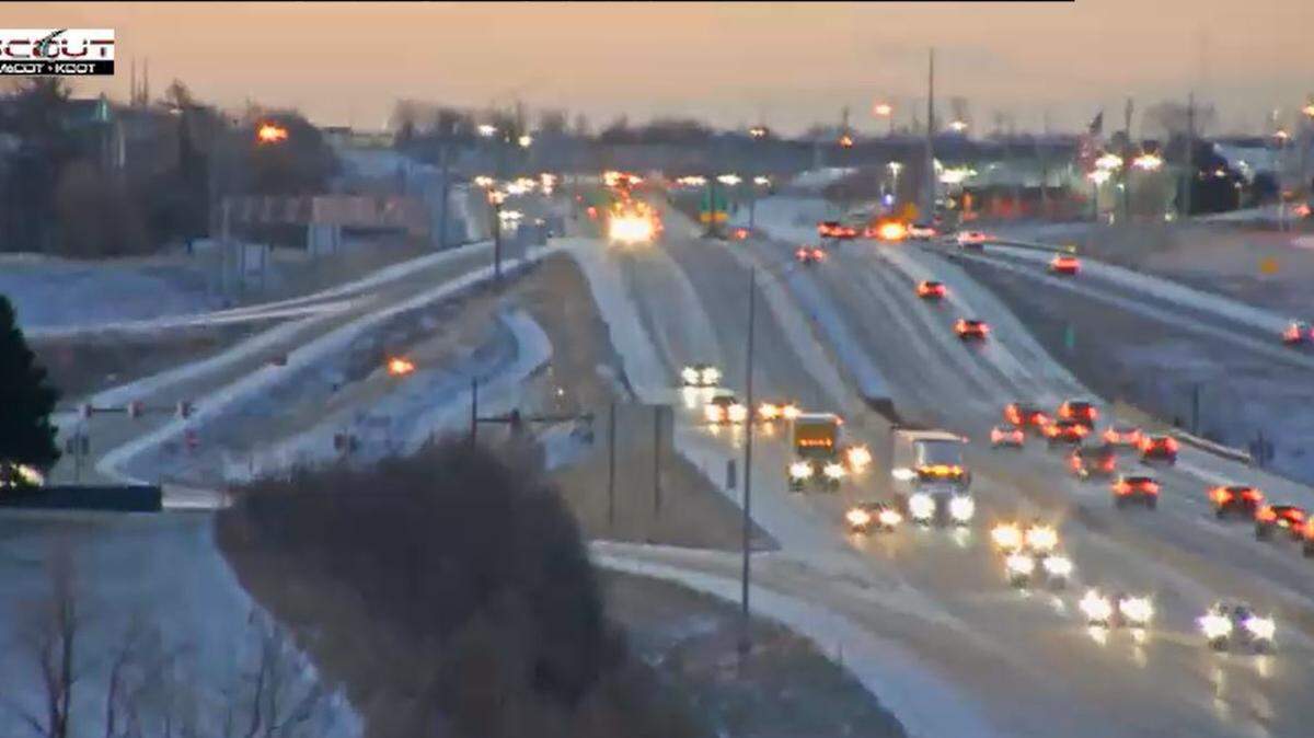 A fast moving overnight winter storm left behind icy and slick highways in parts of the Kansas City area. The Northland appeared to be the biggest trouble stop. Traffic along northbound Interstate 29 near Tiffany Springs Parkway were traveling under 30 mph, according to Kansas City Scout.