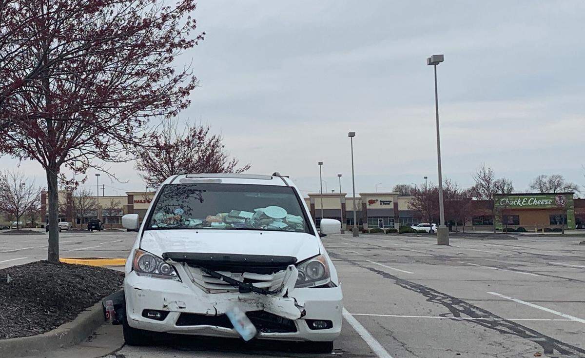 John and Sarah Price’s van is parked in the parking lot of a department store in the Northland. Sarah was laid off from her job, John was diagnosed with COVID-19 and they are homeless.