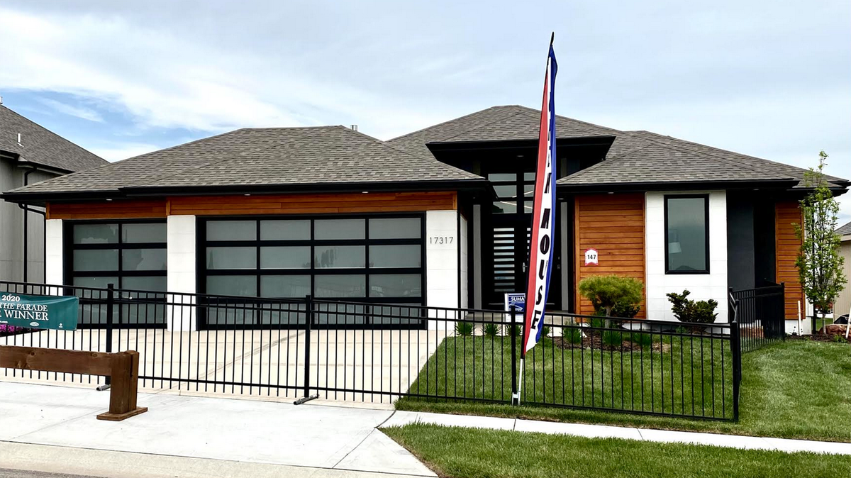 The eye-catching Santa Claire R3 reverse 1 ½-story by Suma Design boasts just over 3,000 finished square feet. Located at 17317 Bradshaw Street, the home includes stunning walnut hardwood floors, a folding glass wall that opens to a covered deck, an open concept master bath and stunning mid-century modern design. This model is open daily until 5 p.m. and priced from the low $700,000s, including lot.