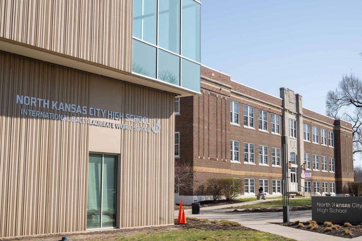 North Kansas City High School on Wednesday, March 25, 2026, in North Kansas City. “Northtown” is celebrating 100 years of service to the community this year.