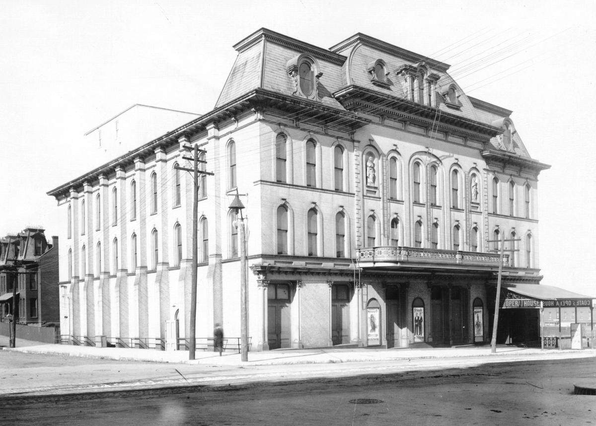 Though not a traditional movie theater, the Coates Opera House (1870-1901) was the earliest grand theater in Kansas City, marking the city’s transformation into a cosmopolitan center.