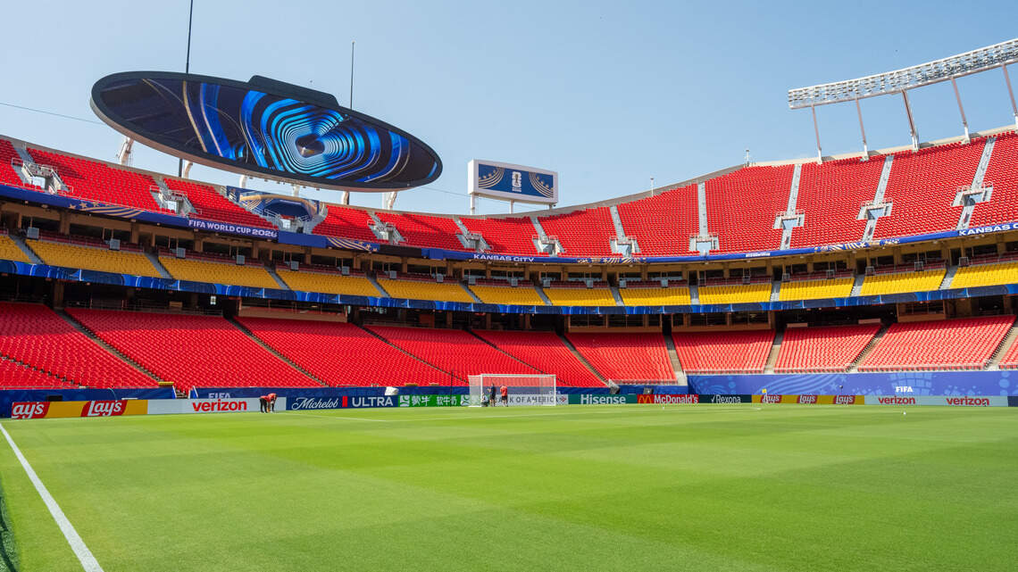 Here’s how things look inside Arrowhead Stadium for players at the World Cup