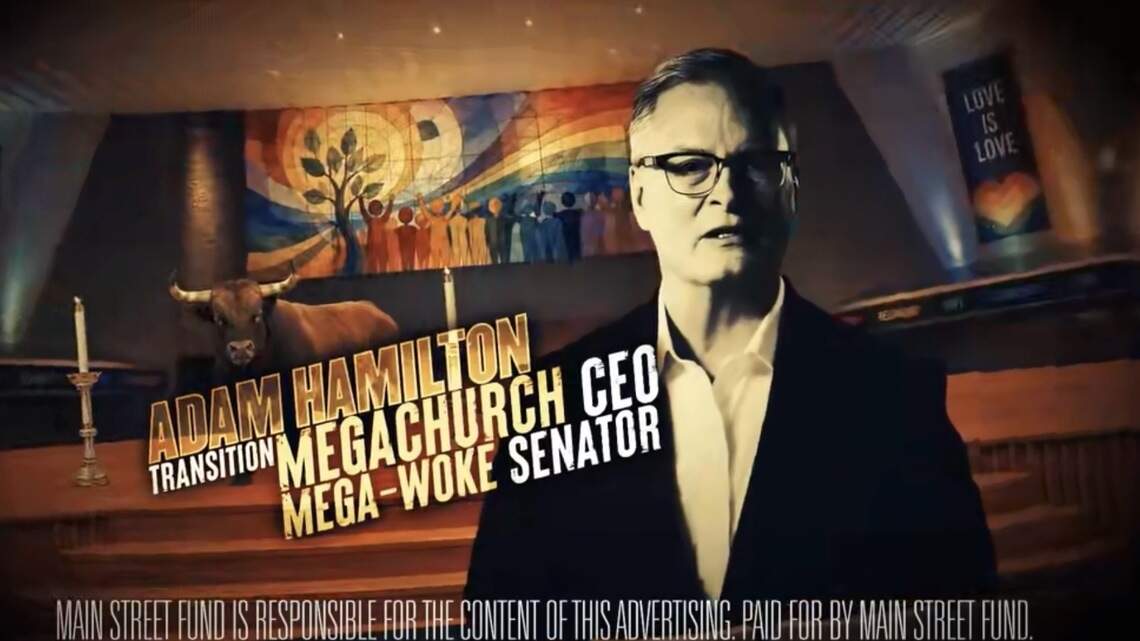 Ad quotes snippets of Hamilton sermons. What did he say about BLM, climate change?
