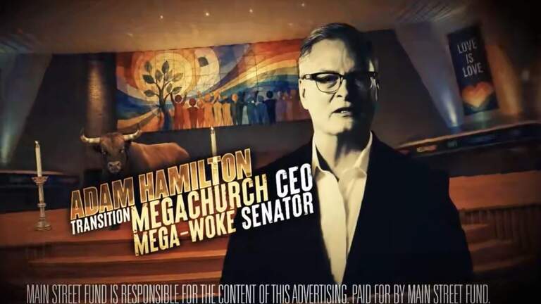 Ad quotes snippets of Hamilton sermons. What did he say about BLM, climate change?